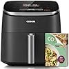 Cosori 9-in-1 TurboBlaze Air Fryer 6 Qt, PFAS-Free Ceramic Coating, 90°–450°F, Precise Heating for Even Results, Air Fry, Roast, Bake, Broil, Dry, Frozen, Proof, Reheat, Keep Warm, 120V, Dark Gray