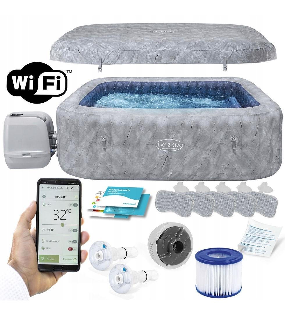 Spa gonflable Bestway Lay-Z-Spa San Francisco HydroJet Pro EnergySense