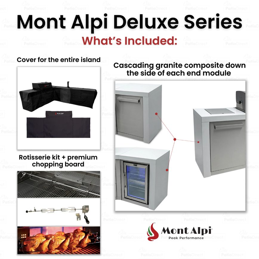 Mont Alpi 805 Deluxe Island with Fridge Cabinet