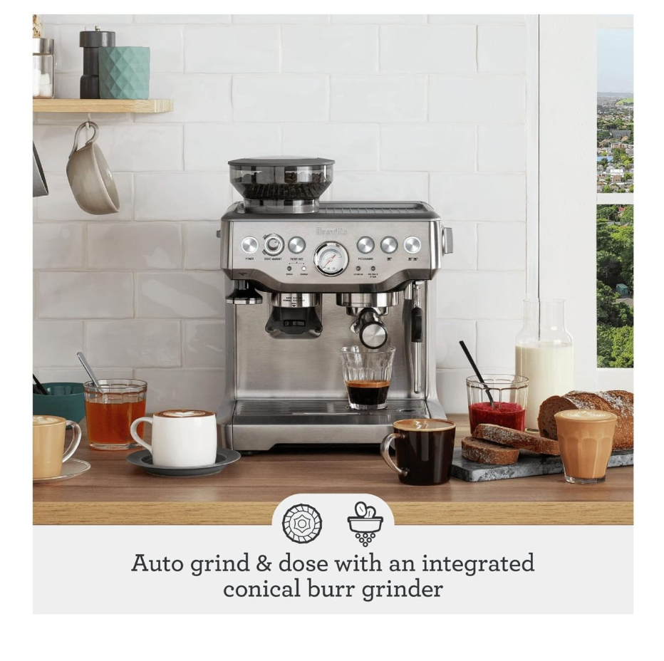 Breville Barista Express Espresso Machine BES870XL Brushed Stainless Steel with Built-In Grinder