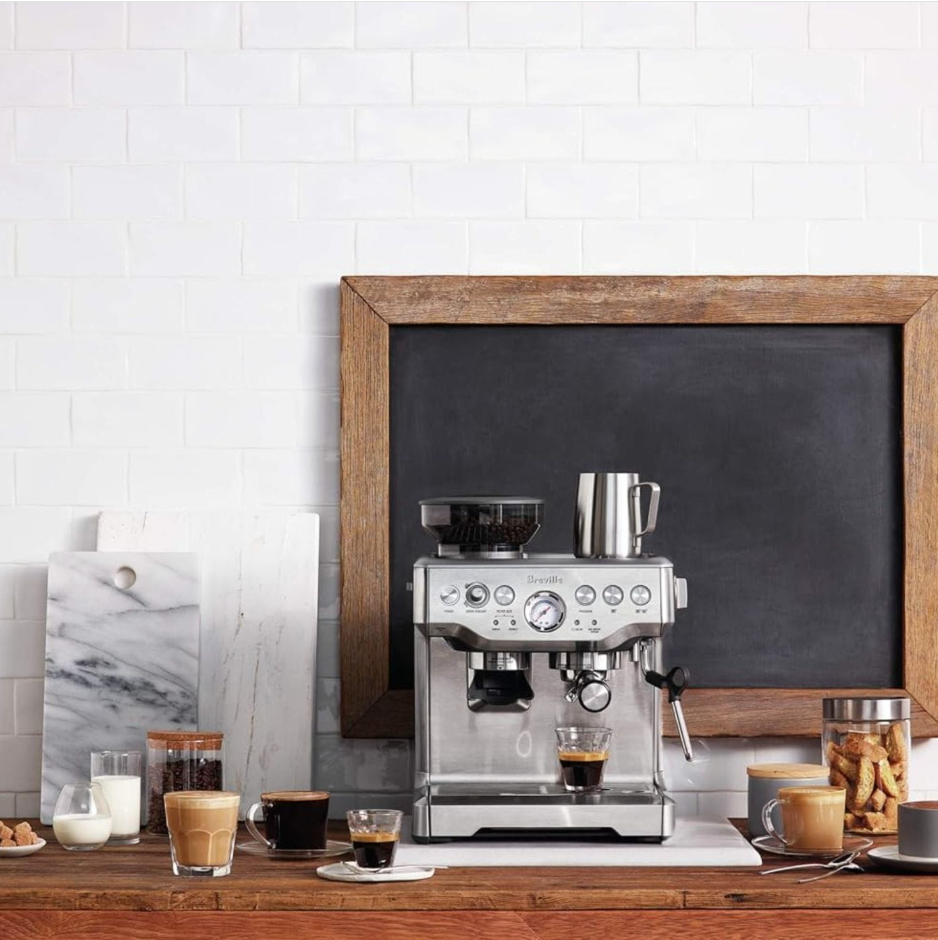 Breville Barista Express Espresso Machine BES870XL Brushed Stainless Steel with Built-In Grinder