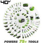 Greenworks Self-Propelled 21-inch Brushless Lawn Mower 40V with 5Ah Battery and Charger - Image 7