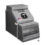 Buyers Products 28-in x 24-in x 19-in Smooth Aluminum Step Box Truck Tool Box 1705285