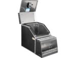 Buyers Products 28-in x 24-in x 19-in Smooth Aluminum Step Box Truck Tool Box 1705285 - Image 3