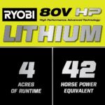 80V Max HP Lithium 54″ Brushless Electric Zero Turn Lawn Mower - Image 24