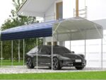 11x19FT Heavy Duty Metal Carport | Galvanized Outdoor Shelter for Cars, Boats & Parties - Image 4