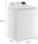 Whirlpool WTW4107SW 4.2 – 4.3 Cu. Ft Top Load Washer with 2-in-1 Removable Agitator, White - Image 7