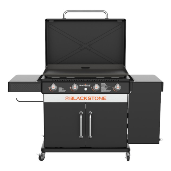Blackstone 36-in Culinary Cabinet Griddle with Side Table: Versatile Outdoor Cooking in Stainless Steel