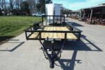 6′ 4″ x 10 Utility Trailer Dovetail Powder Coated With Gate 3,500lb Axle - Image 3