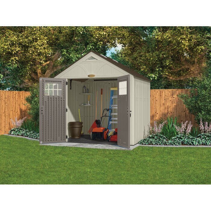 Suncast Tremont 8 ft. W x 7 ft. D Resin Storage Shed - Image 3