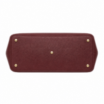 Zalvia Women’s Burgundy Heritage-Flap Handbag - Image 2