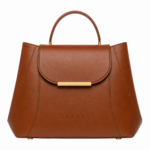 Arc-Flap Carryall Handbag
