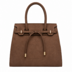 Drawcord Frame Tote Handbag