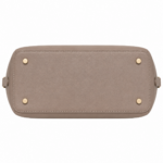 Zalvia Women’s Taupe Gold-Clasp Convertible Carryall Handbag - Image 2