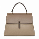Taupe and Brown Handbag