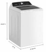 Whirlpool WTW5020SW 4.6 Cu. Ft. Top Load Impeller Washer - Image 2