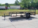 5×12 Powder Coated Dovetail Utility Trailer 3500lb Axle - Image 2