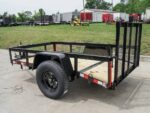 5×8 Powder Coated Dovetail Utility Trailer Single 3,500lb Axle - Image 3