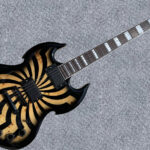 New Firefly FFLGS Electric Guitar ( Burl Woden God Color )