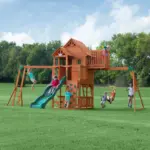 Backyard Discovery Skyfort II Cedar Wood Swing Set