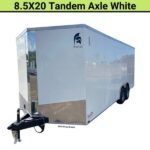 Spartan 8.5X20 Tandem Axle Enclosed Cargo Trailer | White