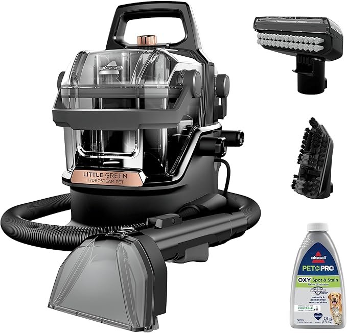81LeGewL7iL._AC_SX679_-1.jpg BISSELL Little Green HydroSteam Multi-Purpose Portable Carpet - Image 1
