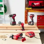 Milwaukee 2695-24 M18 18V Cordless Power Tool Combo Kit with Hammer Drill, Impact Driver, Reciprocating Saw, and Work Light (2 Batteries, Charger, and Tool Case Included) - Image 2