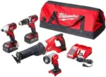 Milwaukee 2696-24 M18 Cordless Compact Combo Tool Kit