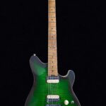 Firefly FFMN Electric Guitar With Flamed Maple Top (Green Burst Color)