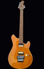 Firefly FFMN Electric guitar With Flamed Maple Top Floyd Rose Tremolo (Transparent Yellow Color)