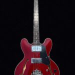 Firefly FF338PRO Full Size Semi Hollow body Electric Bass Guitar (Transparent Red Color)