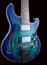 NEW Pegasus Spalted Maple Electric Guitar (Transparent Blue Color) - Image 2
