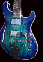 NEW Pegasus Spalted Maple Electric Guitar (Transparent Blue Color) - Image 4