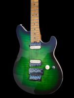 Firefly FFMN Electric Guitar With Flamed Maple Top (Green Burst Color) - Image 2