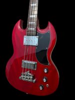 New Firefly FFLGS ELECTRIC GUITARS BASS (Transparent Red Color) - Image 4