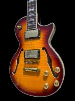 New Firefly  FFSP Semi Hollow Body F Hole Electric Guitar ( Sunburst Color) - Image 3