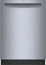 Bosch SHE3AEM5N 100 Series Dishwashers 24″ Stainless Steels
