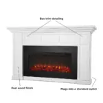 Real Flame Alcott 75″ Landscape Electrics Fireplaces - Image 4