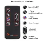 Real Flame Marshall 49″ Slim Electric Fireplaces. - Image 3