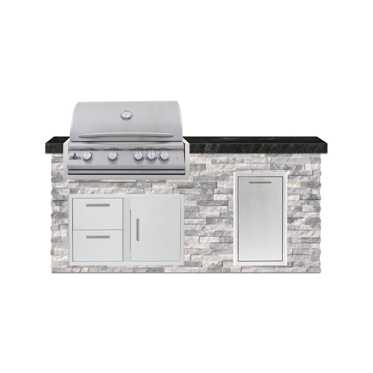 ab5383d2dc913aa5beb7ceaec23d5776.jpg Blaze 6 Ft Island in Alaska Gray with NG LBM Grill and Trash Rollout - Image 1