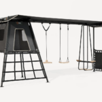 Vuly Max 2.1 C3 Swing Set With Cubby Outdoor Kids Playsets for Backyards Swing Swing and Swing