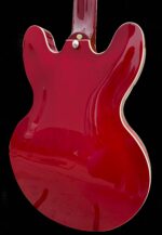 Firefly FF338PRO Full Size Semi Hollow body Electric Bass Guitar (Transparent Red Color) - Image 4