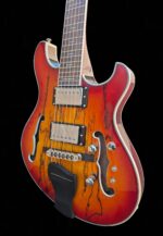 NEW Pegasus Spalted Maple ELECTRIC GUITARS (Cherry Sunburst Color) - Image 2