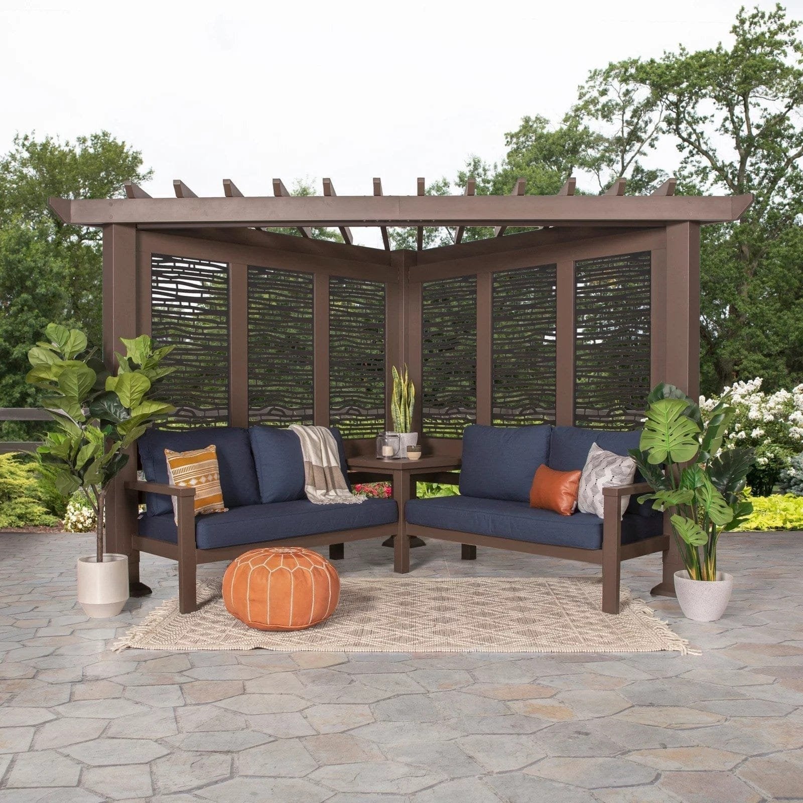 img-1670.jpg Hillsdale Traditional Steel Cabana Pergola with Conversational Seating - Image 1