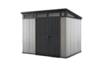 Keter Artisan 9×7 Foot Large Outdoor Shed with Floor with Modern Design for Patio Furniture