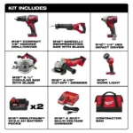 Milwaukee M18 Cordless Lithium-Ion 6-Tool Combo Kit - Image 3