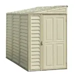 DuraMax Building Products 4-ft x 8-ft Sidemate Off-white Lean-to Vinyl Storage Sheds