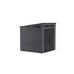Suncast Modernist 7 ft. x 7 ft. Resin Vertical Pent Storage Shed with Floor Kits - Image 3