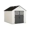 Suncast Tremont 8 ft. x 10 ft. Storage Shed with Floors – Ice Cube|BMS8125 - Image 4