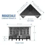 Backyard Discovery Ridgedale Modern Steels Cabana Pergola - Image 2